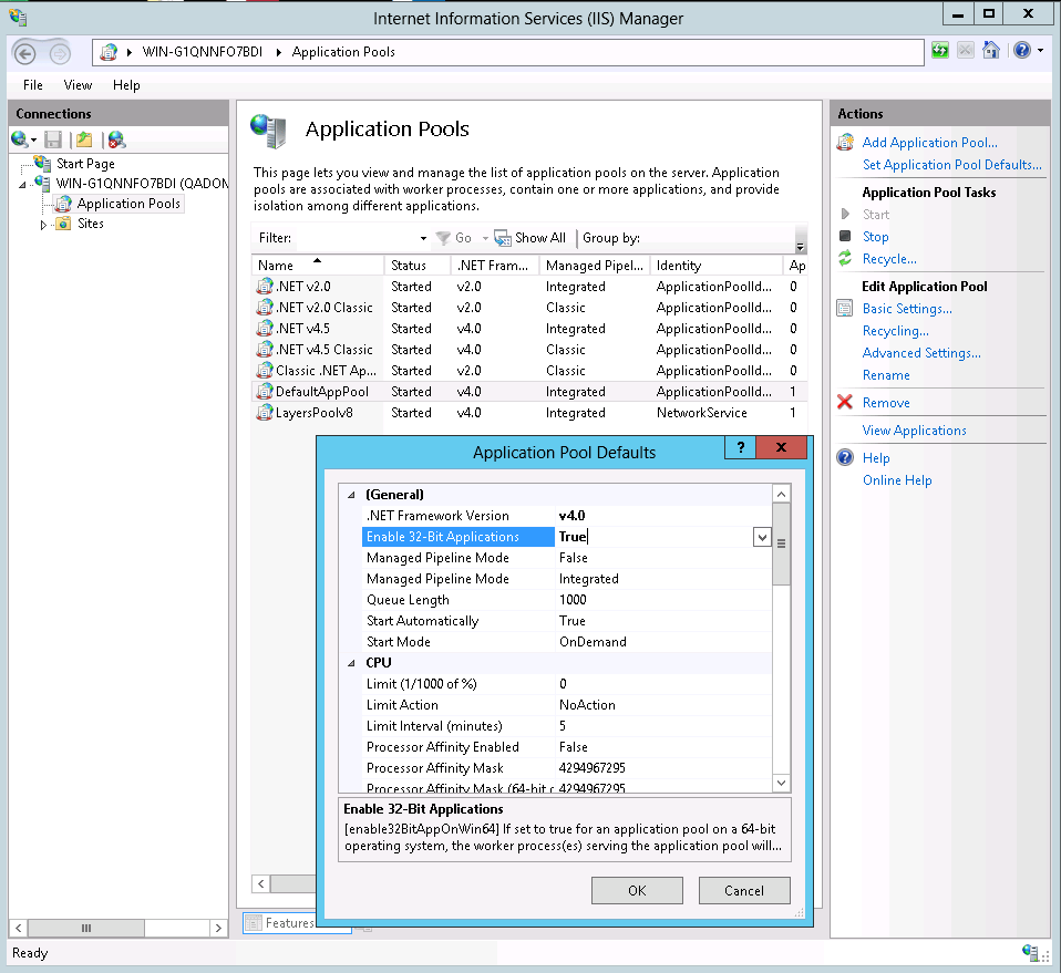Configuring IIS on Windows Server 2019